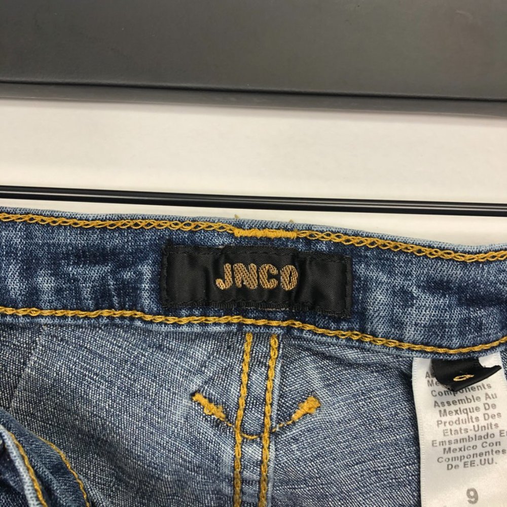JNCO Vintage Corset Tie Up Flare Jeans Bell Bottom - Picture 9 of 13